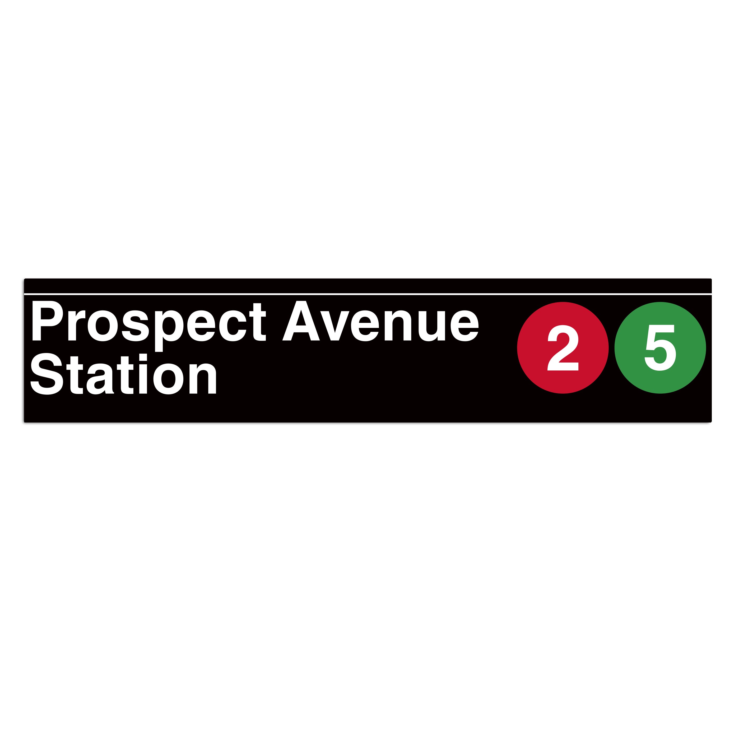 Prospect Avenue (2 5) Sign