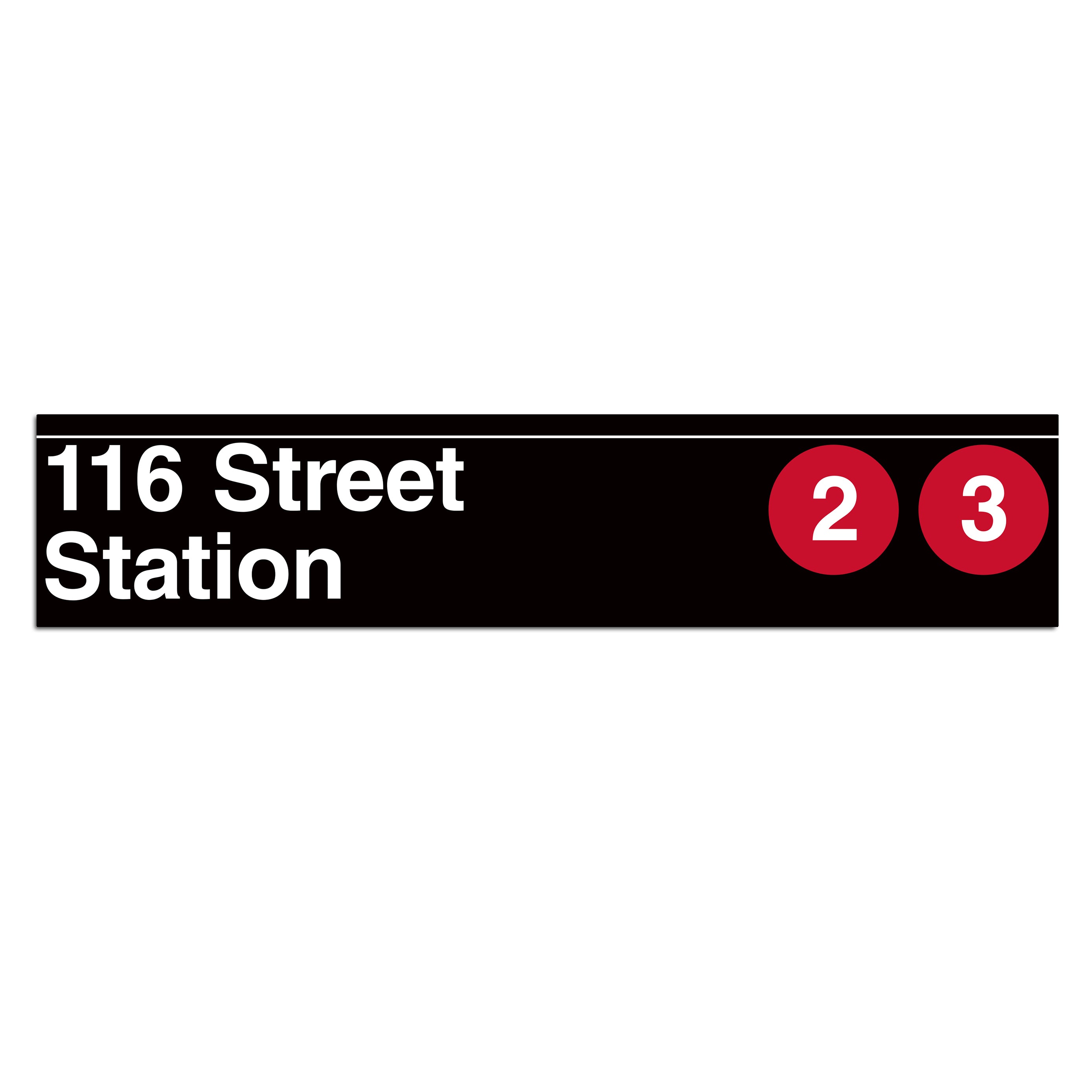 116 Street (2 3) Sign
