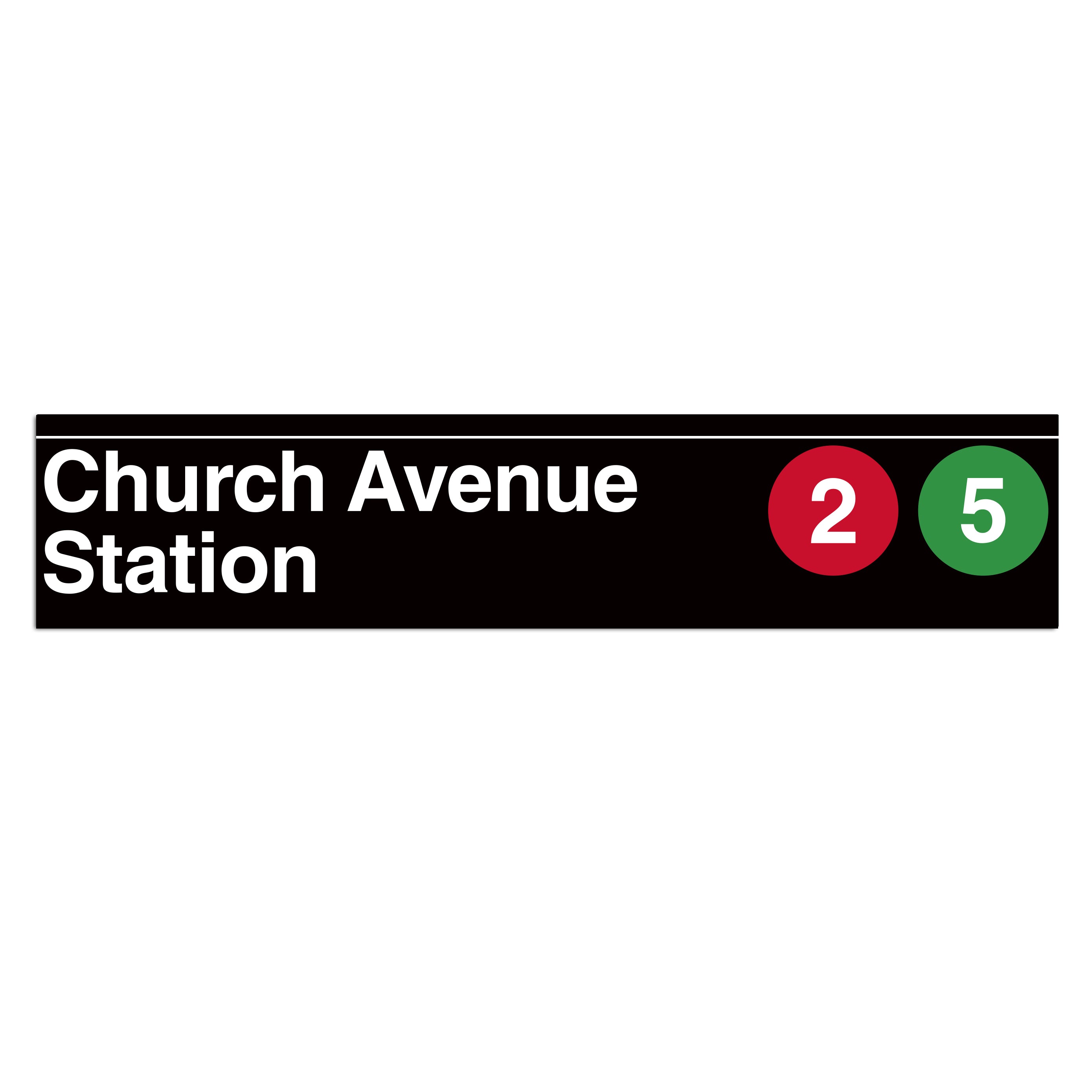 Church Avenue (2 5) Sign