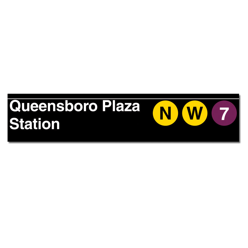 Queensboro Plaza (N W 7) Sign