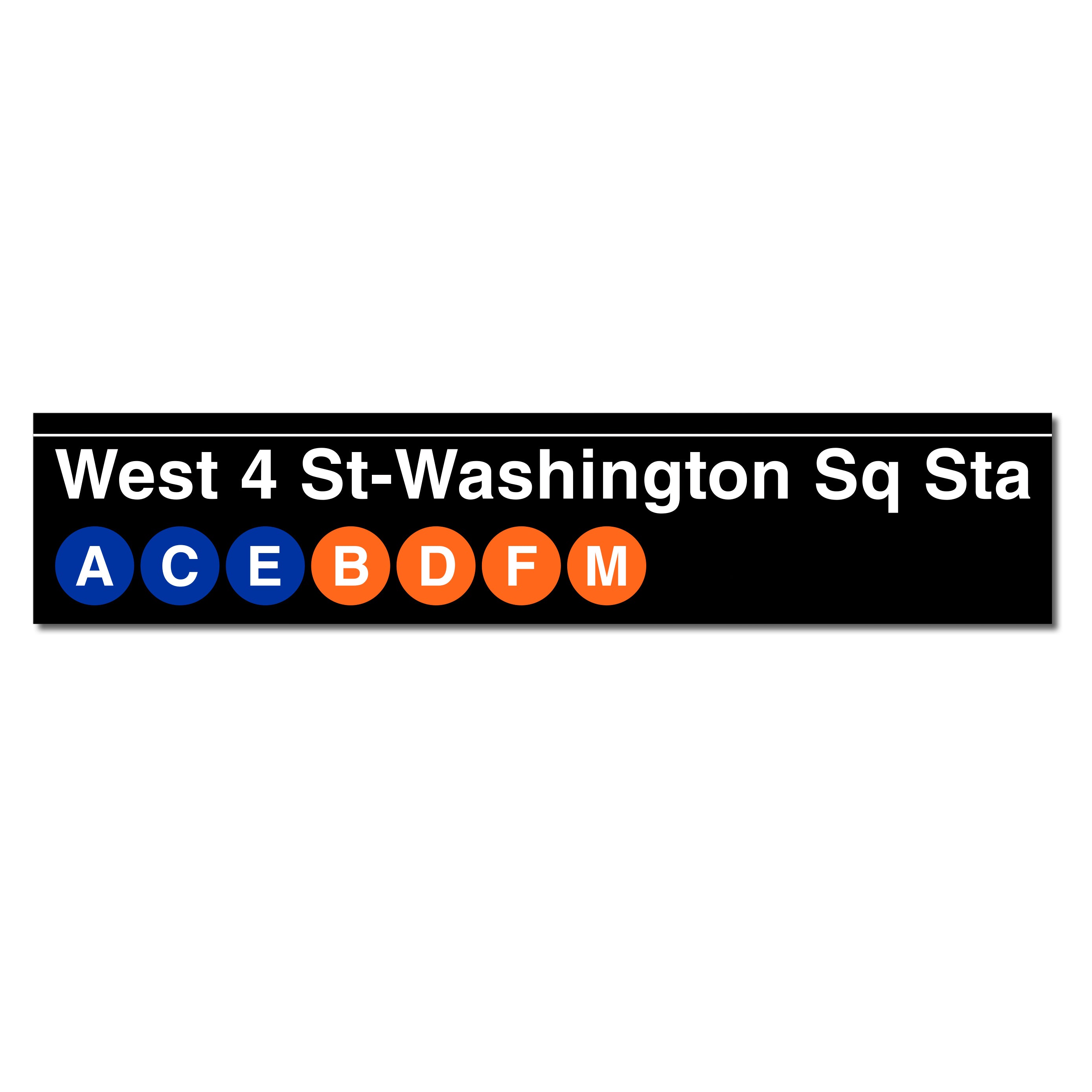 West 4 Street / Washington Square Sign
