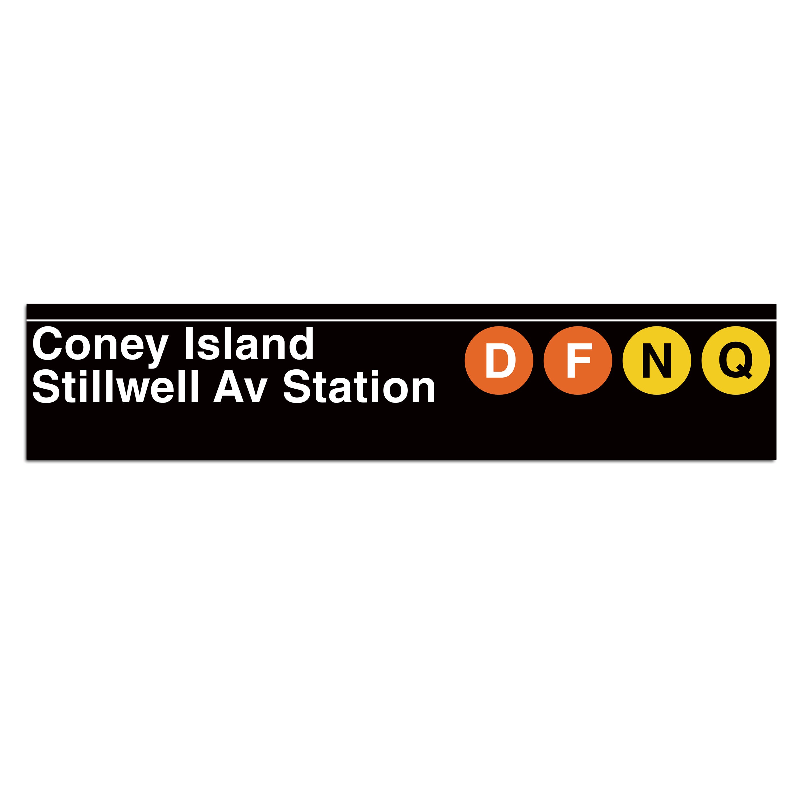 Coney Island Avenue / Stillwell Avenue (D F N Q) Sign