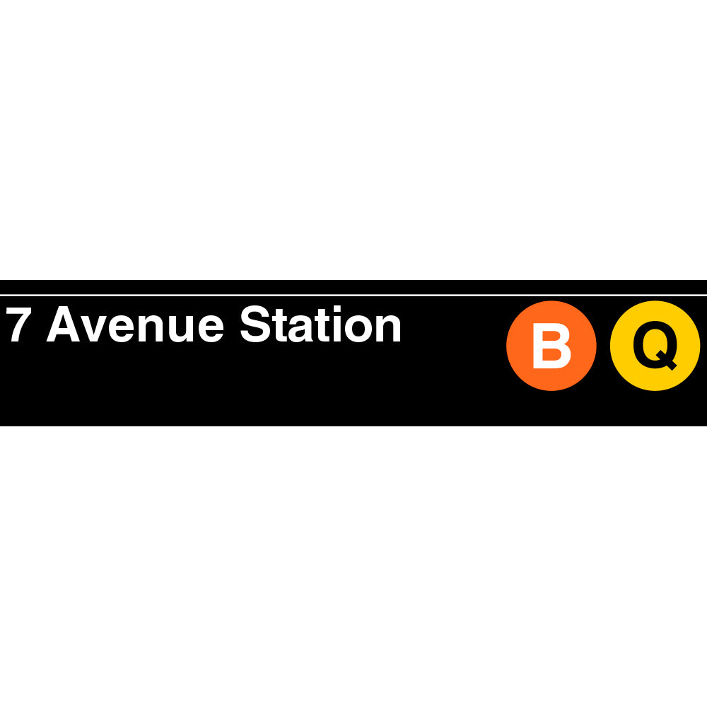 7 Avenue (B Q) Sign