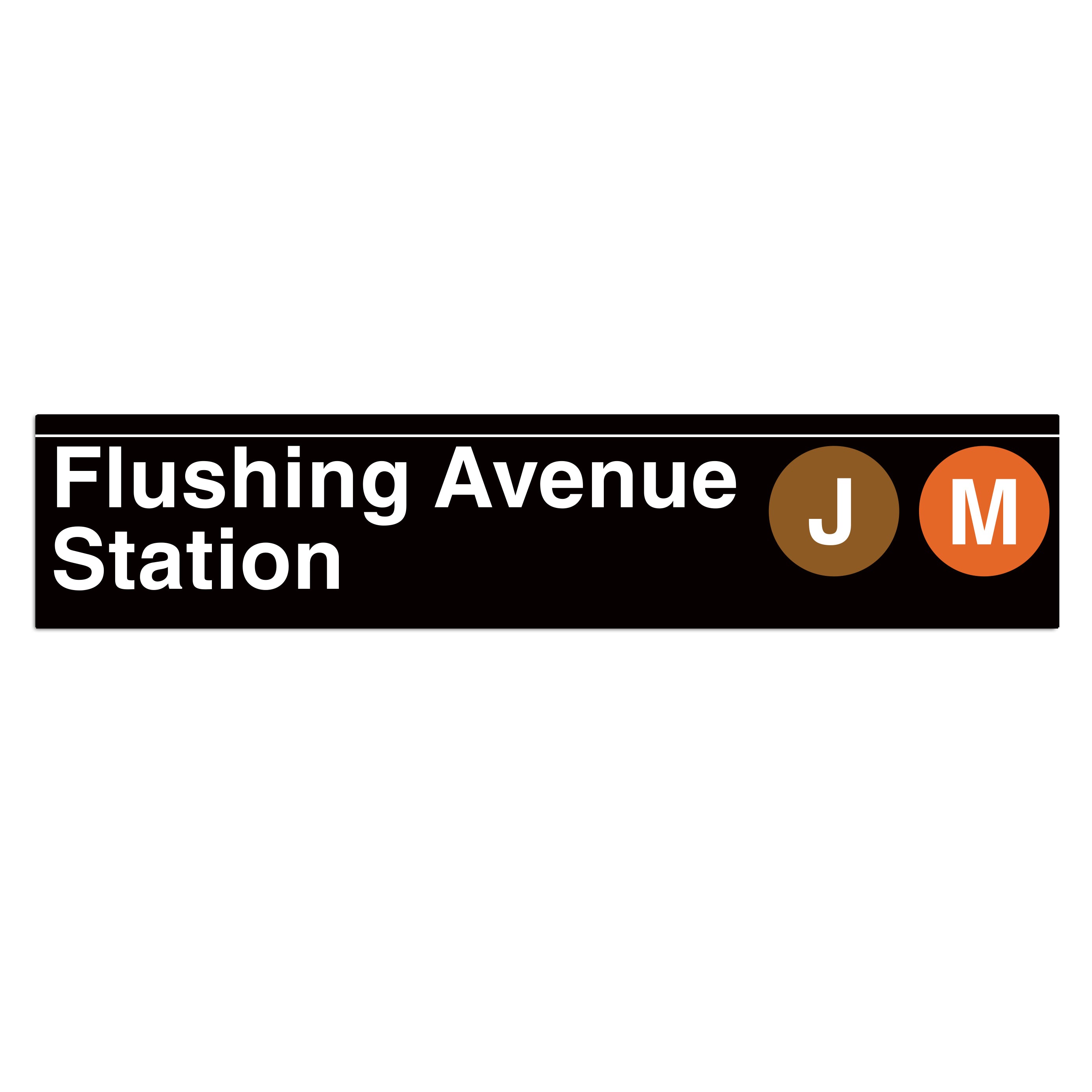 Flushing Avenue (J M) Sign