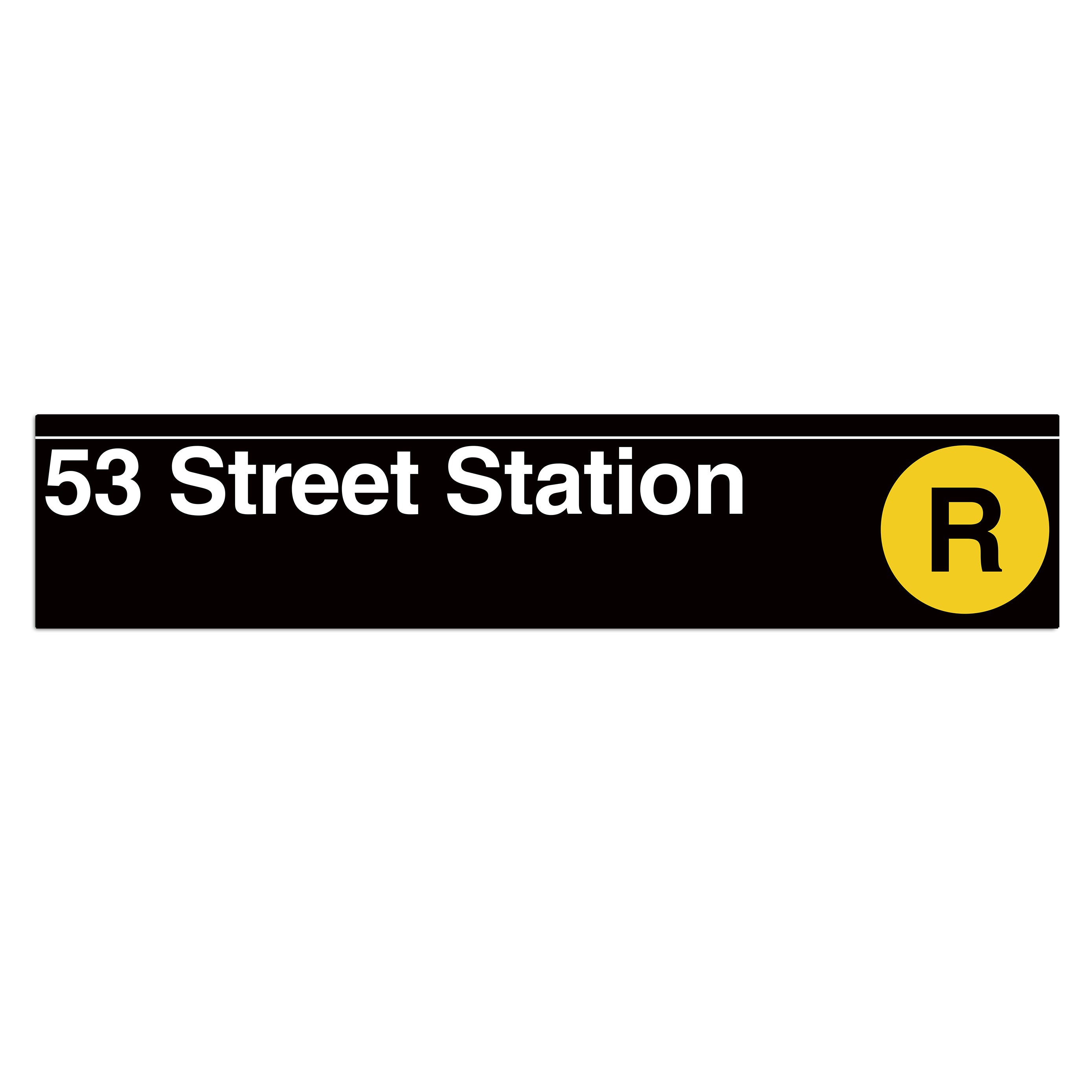 53 Street (R) Sign