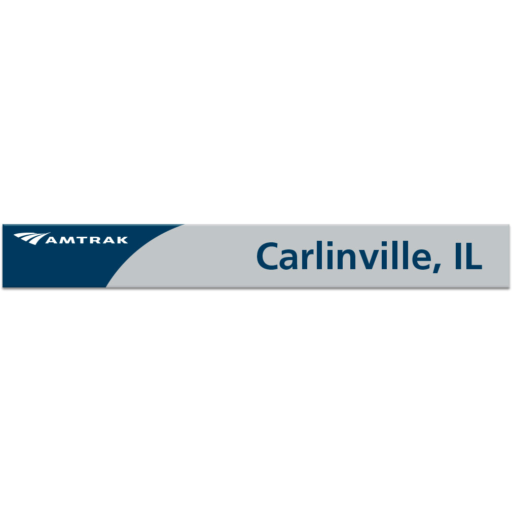 Amtrak Carlinville, Il Mini Station Sign – Transit Gifts