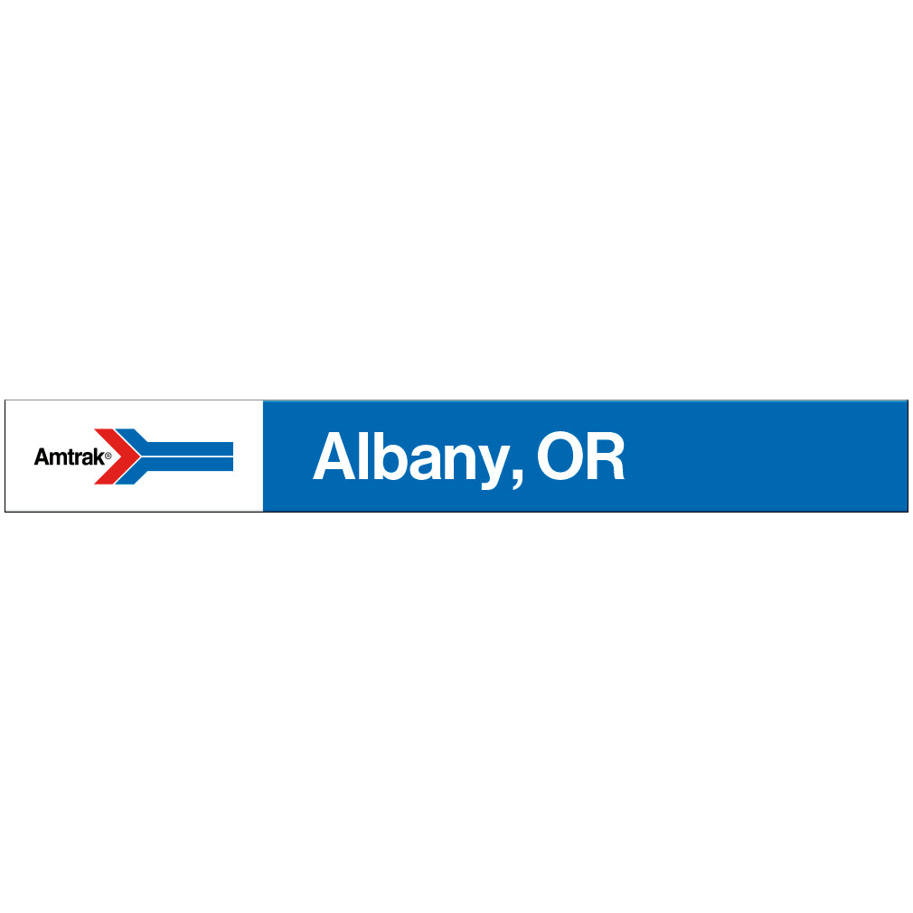 Amtrak Retro Albany, OR Station Sign