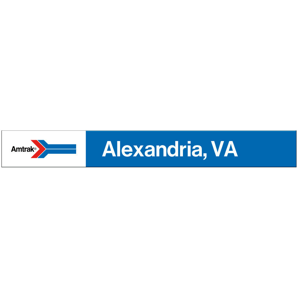 Amtrak Retro Alexandria, VA Station Sign