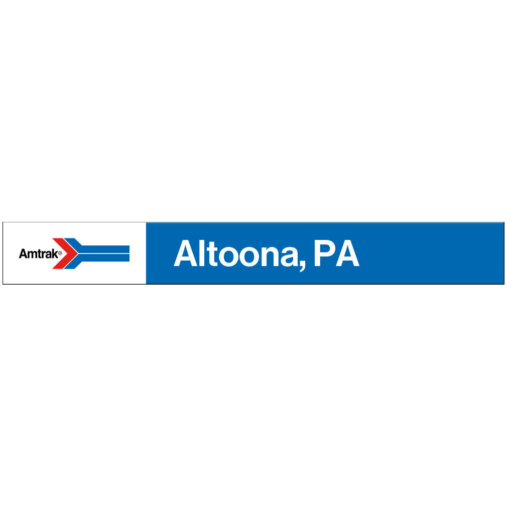 Amtrak Retro Altoona, PA Station Sign