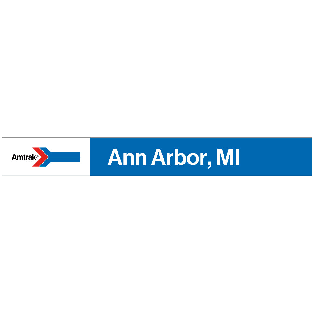 Amtrak Retro Ann Arbor, MI Station Sign