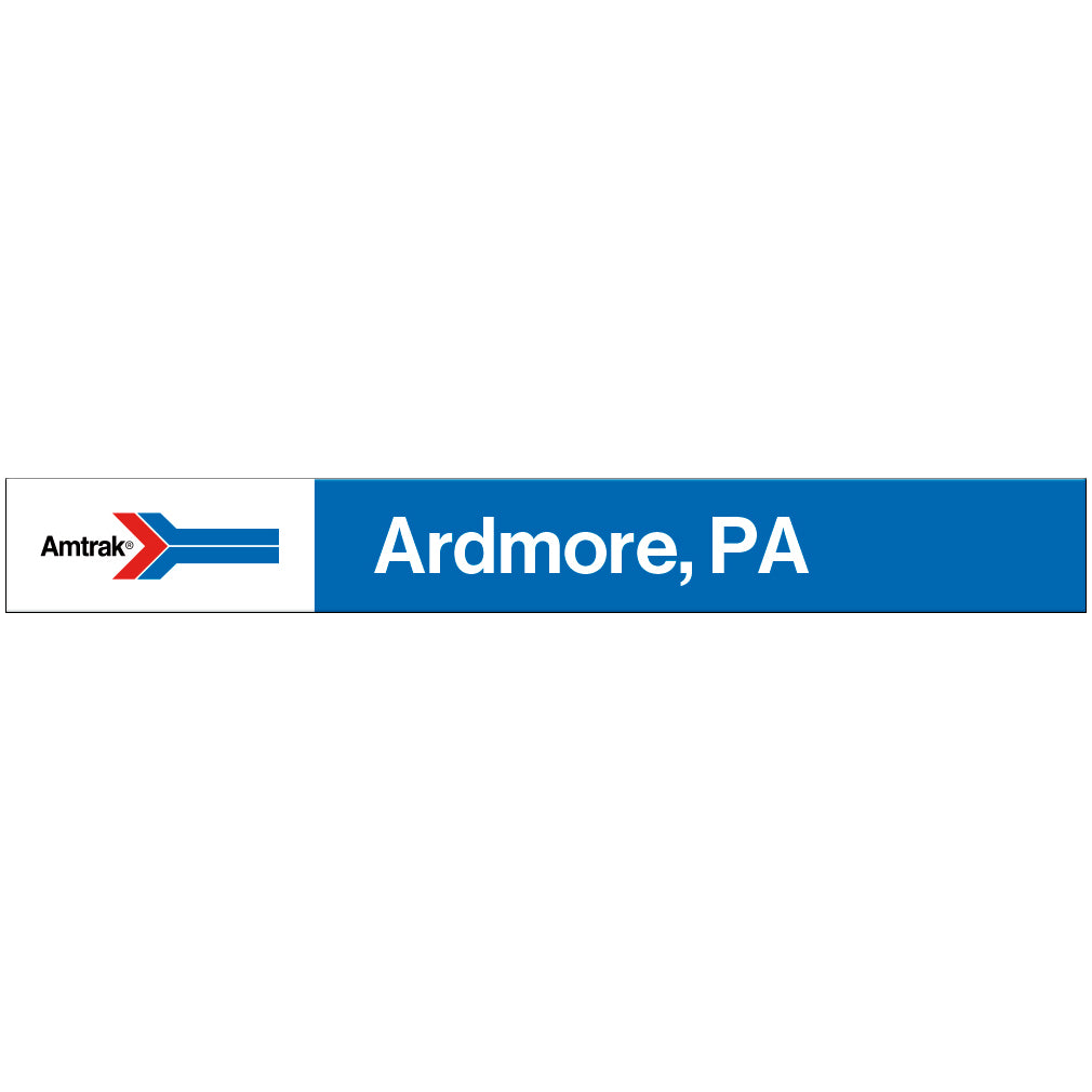 Amtrak Retro Ardmore, PA Station Sign