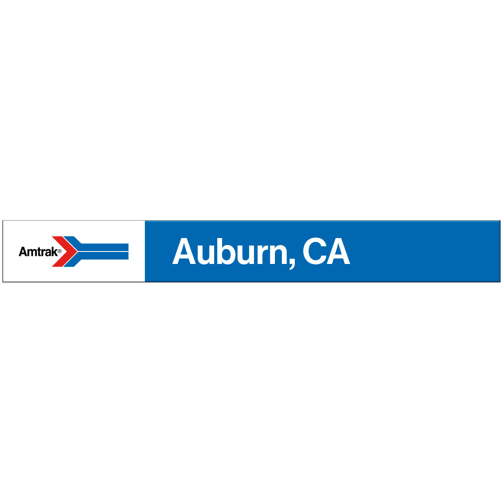 Amtrak Retro Auburn, CA Station Sign