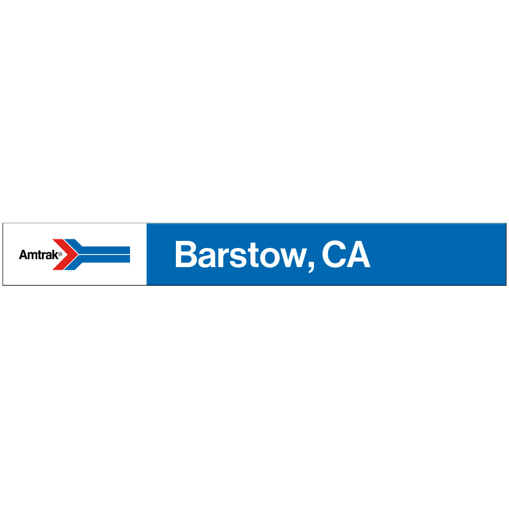 Amtrak Retro Barstow, CA Station Sign