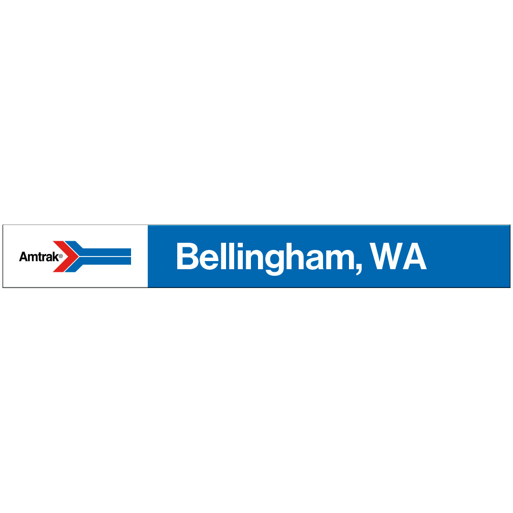 Amtrak Retro Bellingham, WA Station Sign