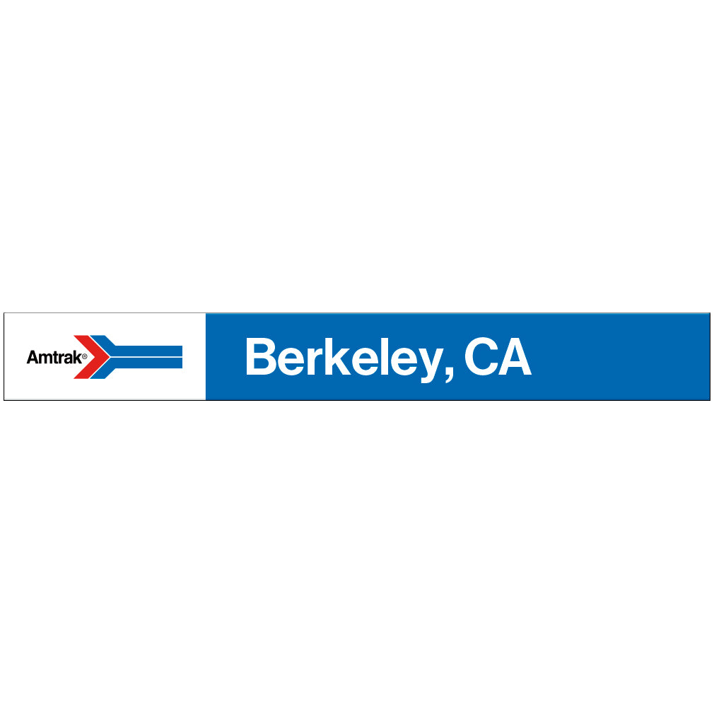 Amtrak Retro Berkeley, CA Station Sign