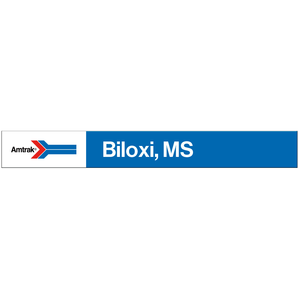 Amtrak Retro Biloxi, MS Station Sign
