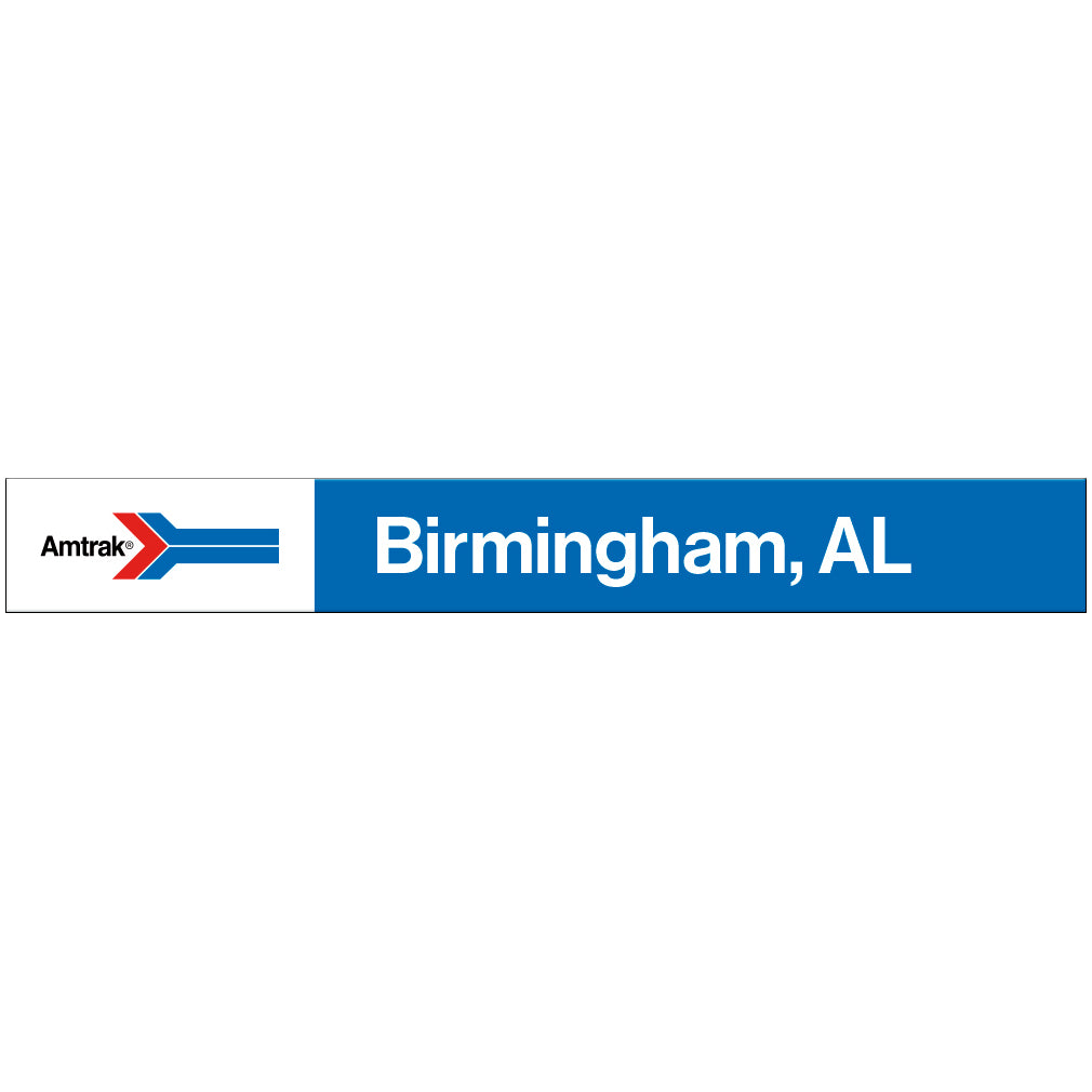 Amtrak Retro Birmingham, AL Station Sign