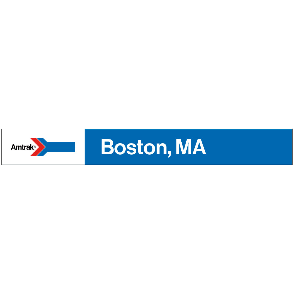 Amtrak Retro Boston, MA Station Sign