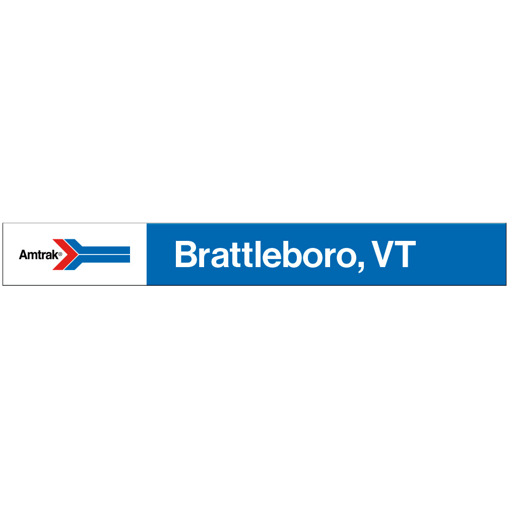 Amtrak Retro Brattleboro, VT Station Sign