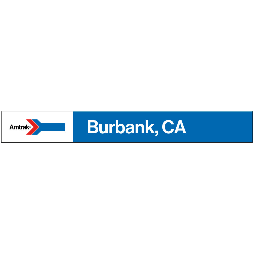 Amtrak Retro Burbank, CA Station Sign