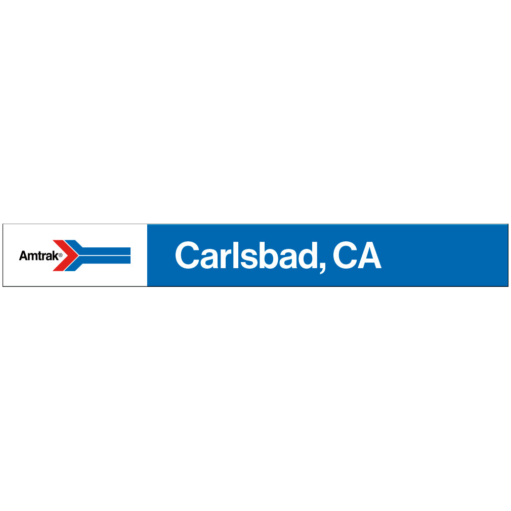 Amtrak Retro Carlsbad, CA Station Sign