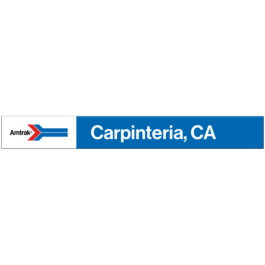 Amtrak Retro Carpinteria, CA Station Sign
