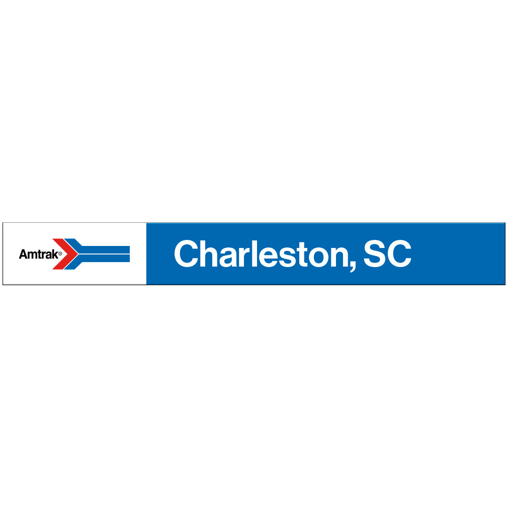 Amtrak Retro Charleston, SC Station Sign