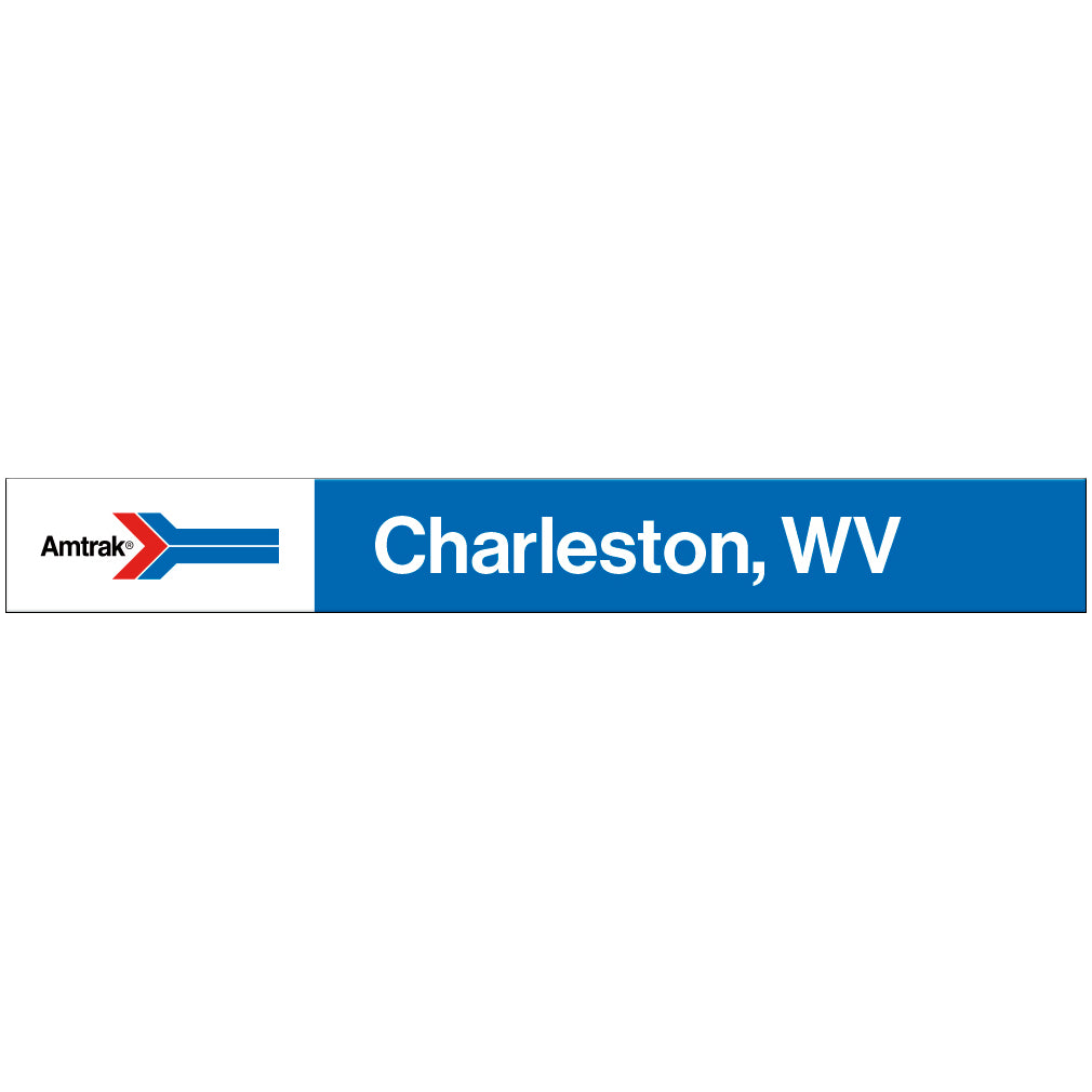 Amtrak Retro Charleston, WV Station Sign