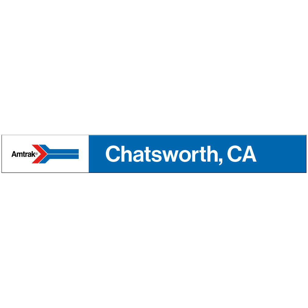 Amtrak Retro Chatsworth, CA Station Sign