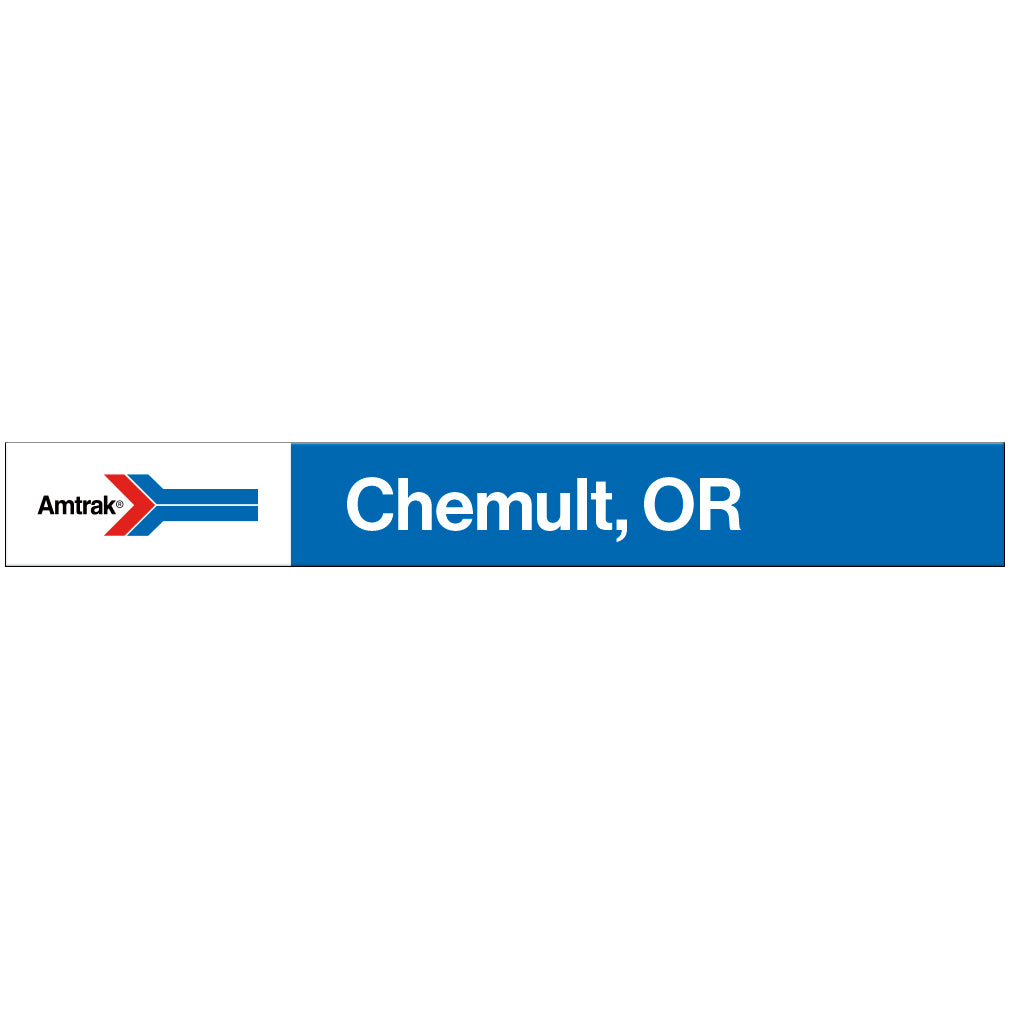 Amtrak Retro Chemult, OR Station Sign