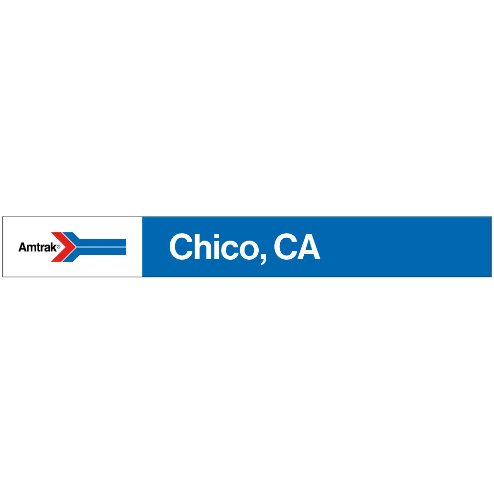 Amtrak Retro Chico, CA Station Sign