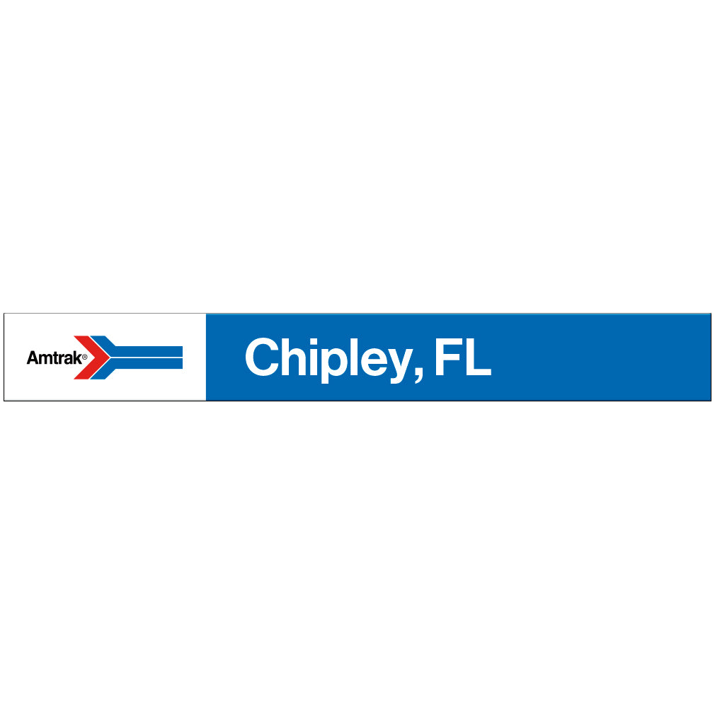 Amtrak Retro Chipley, FL Station Sign