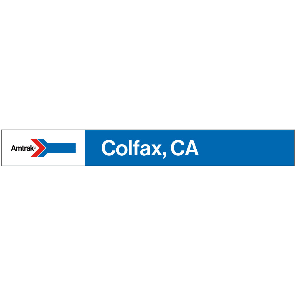 Amtrak Retro Colfax, CA Station Sign