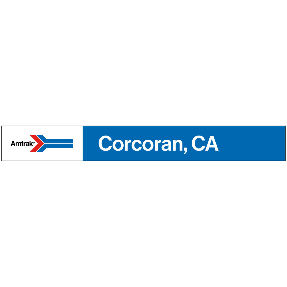 Amtrak Retro Corcoran, CA Station Sign