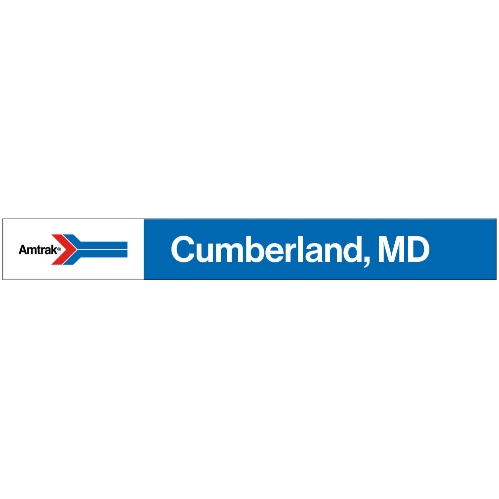 Amtrak Retro Cumberland, MD Station Sign