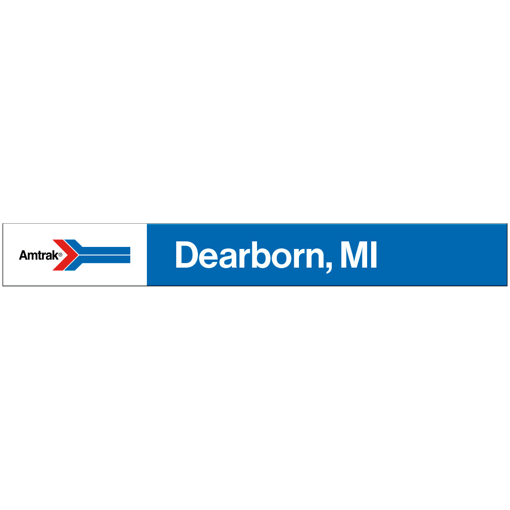 Amtrak Retro Dearborn, MI Station Sign