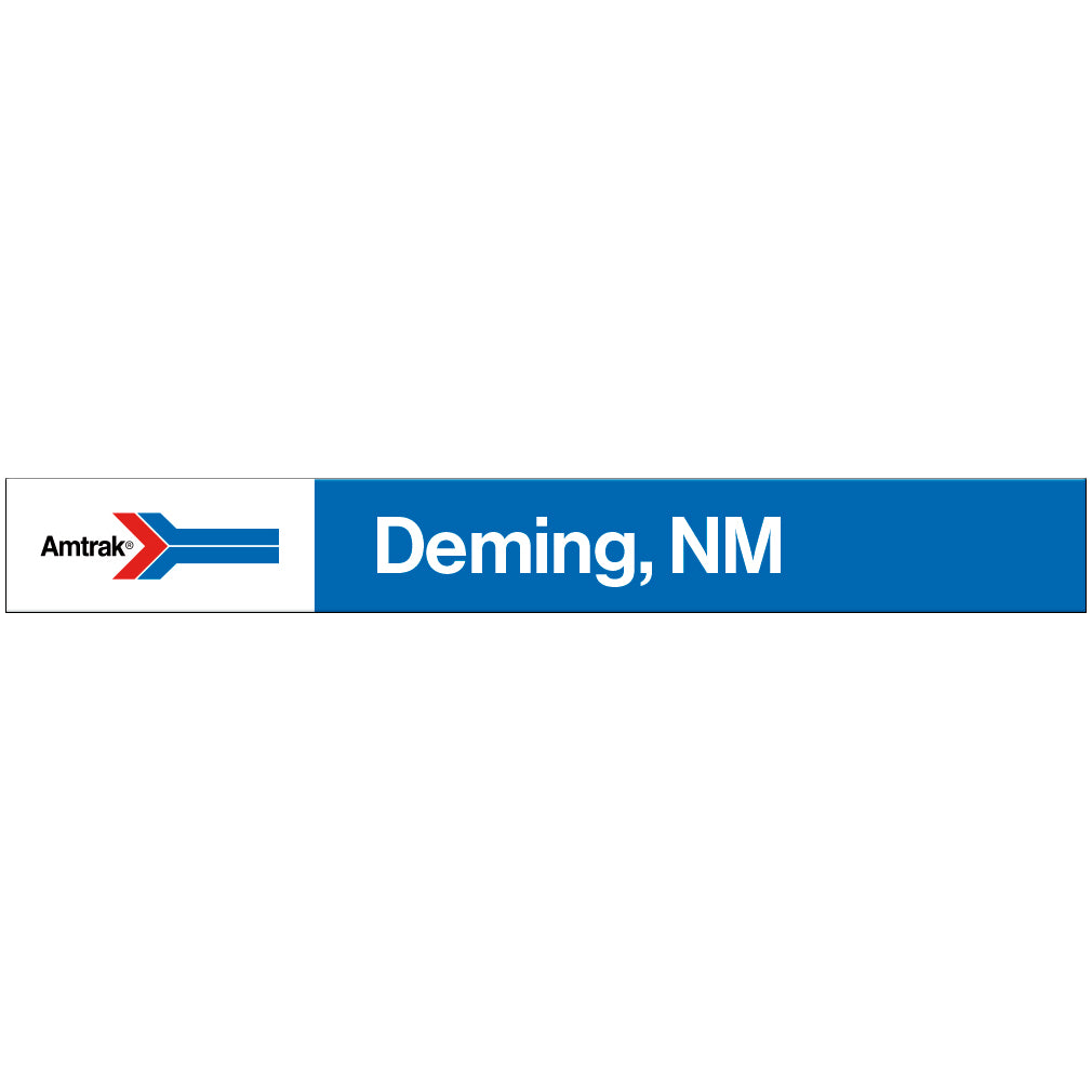Amtrak Retro Deming, NM Station Sign