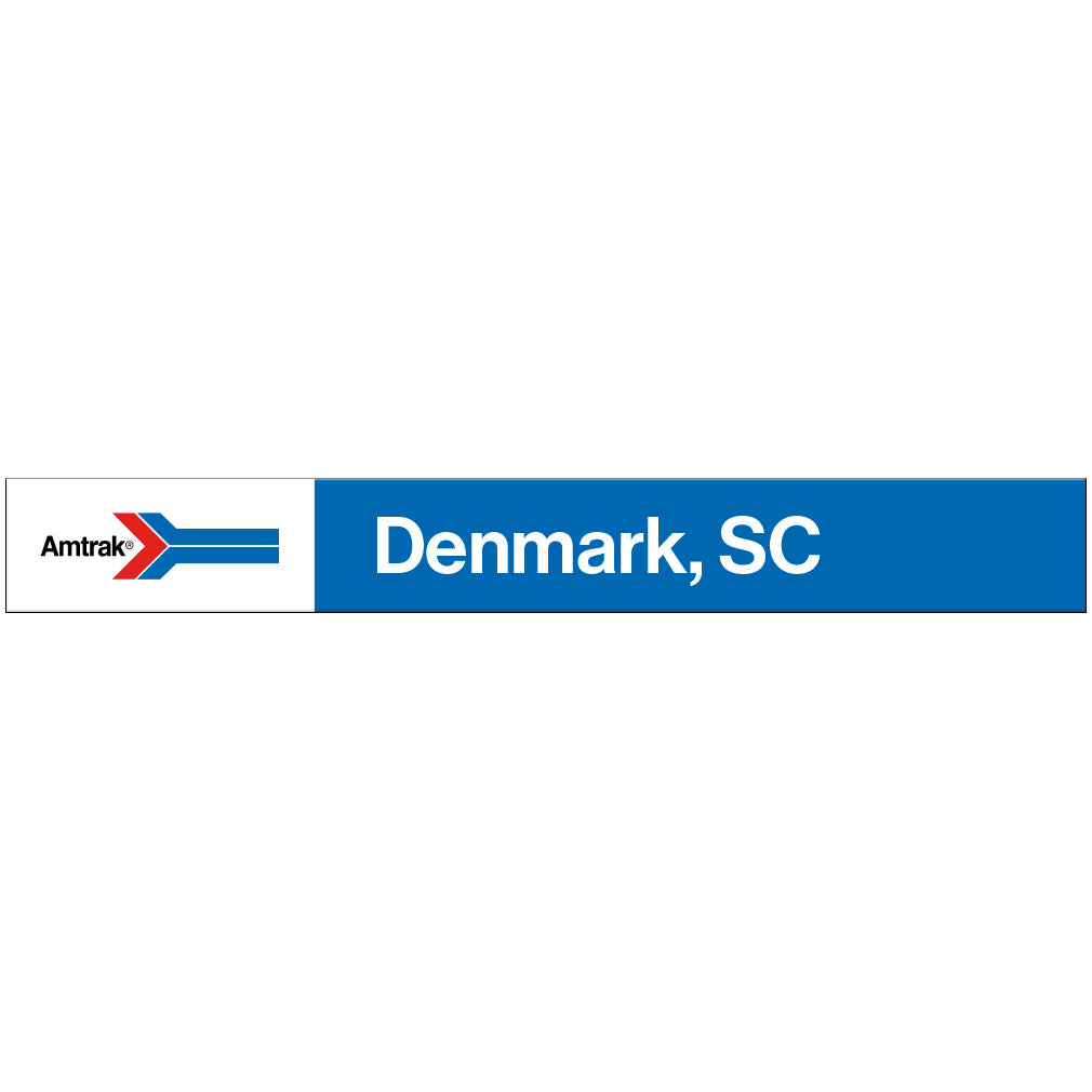 Amtrak Retro Denmark, SC Station Sign