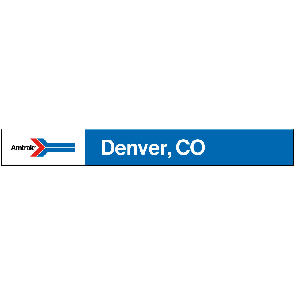 Amtrak Retro Denver, CO Station Sign