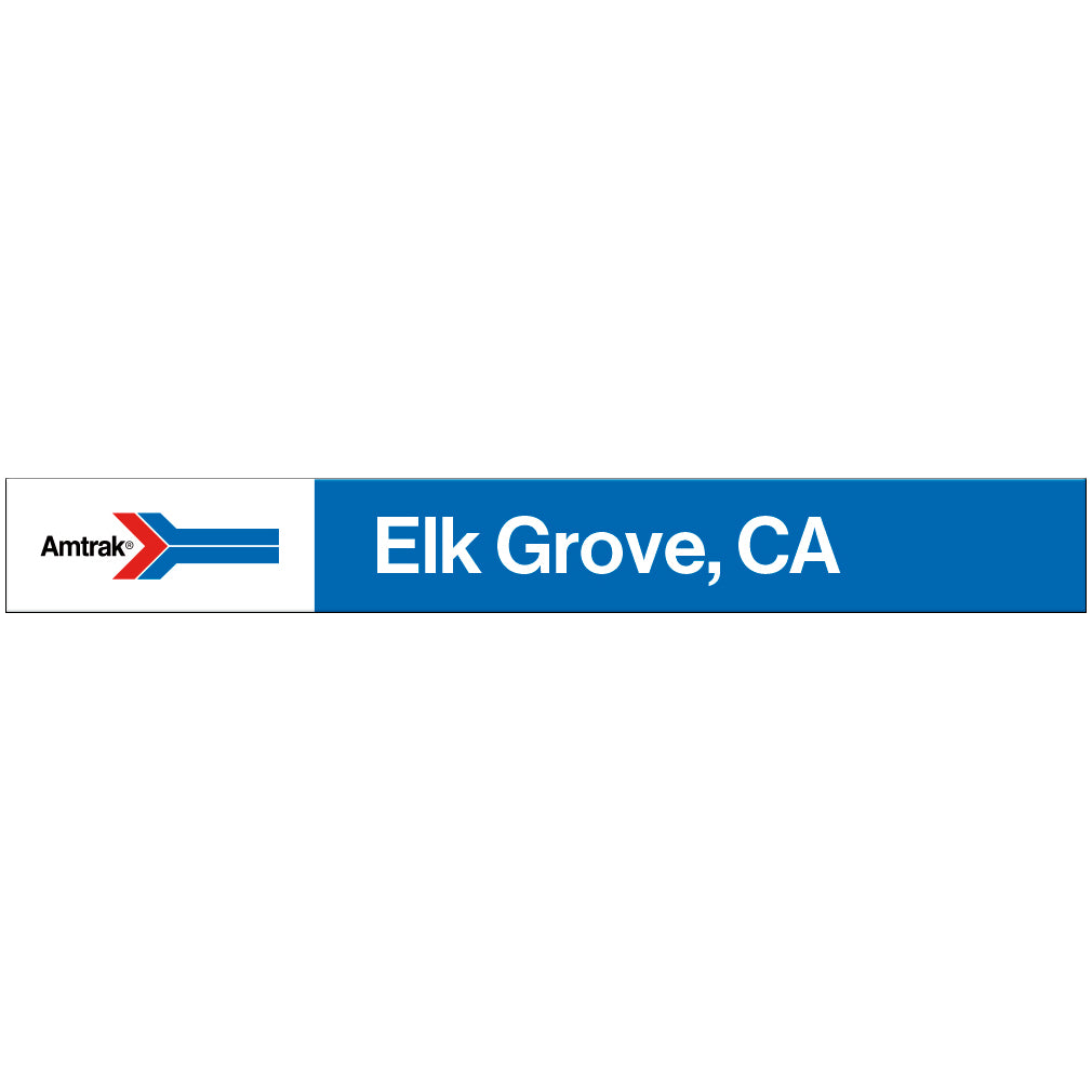 Amtrak Retro Elk Grove, CA Station Sign