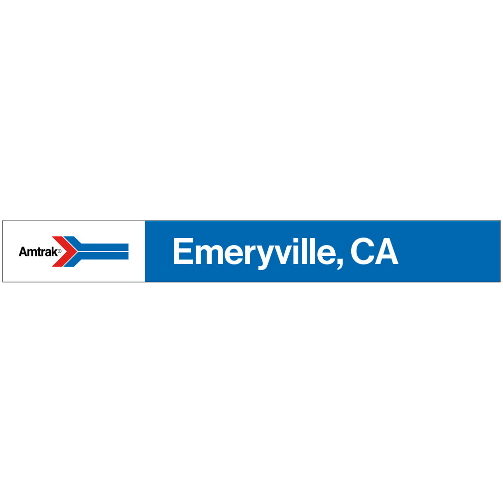 Amtrak Retro Emeryville, CA Station Sign