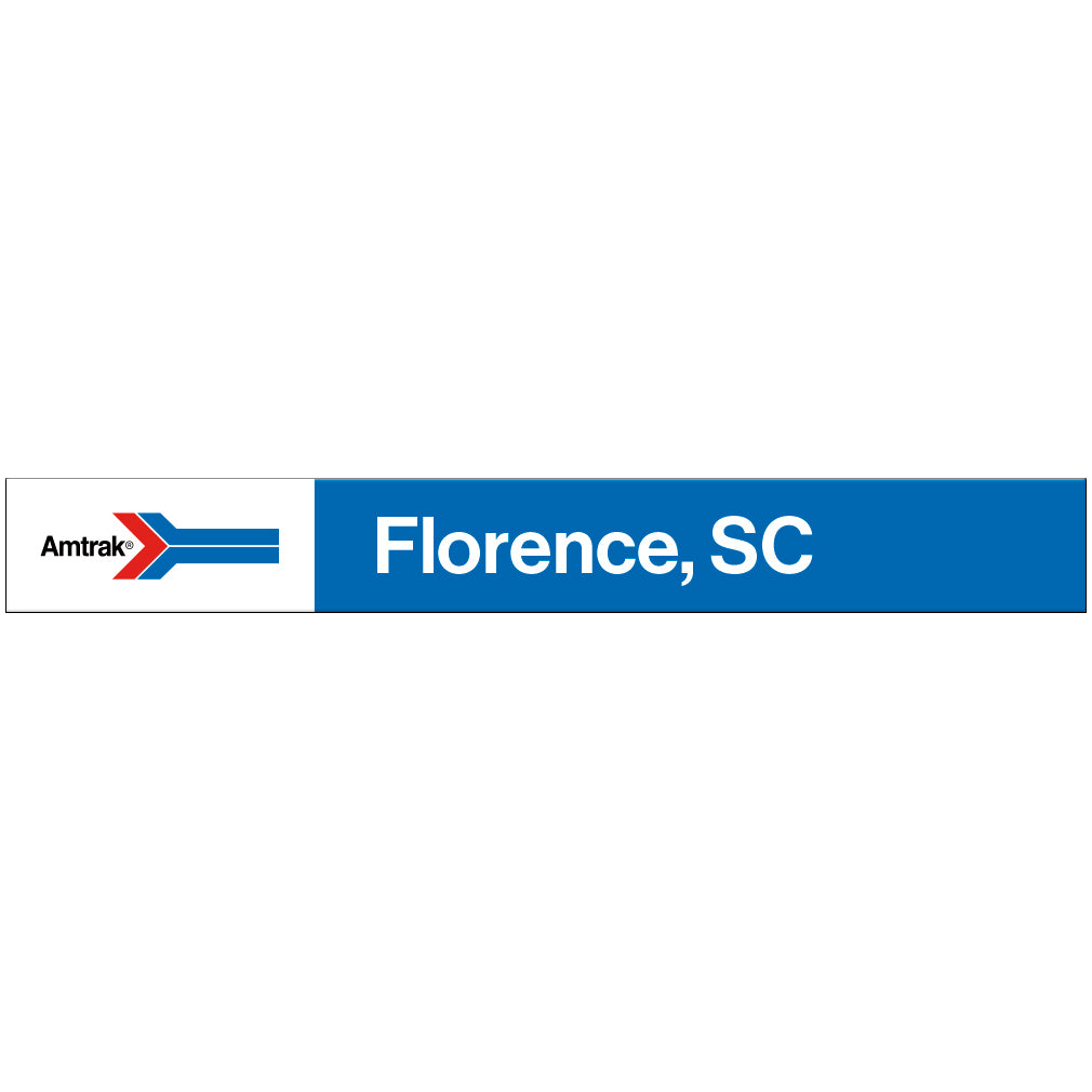 Amtrak Retro Florence, SC Station Sign