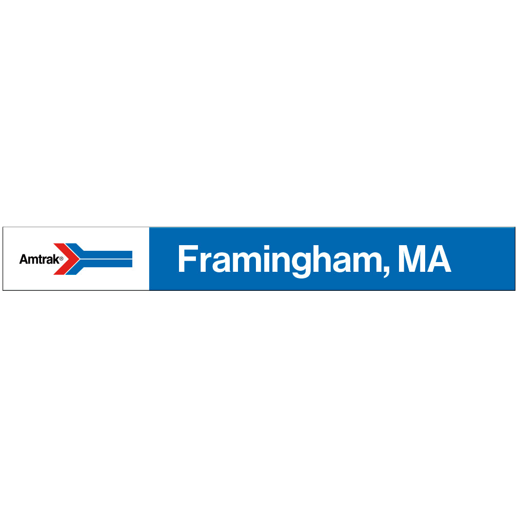 Amtrak Retro Framingham, MA Station Sign