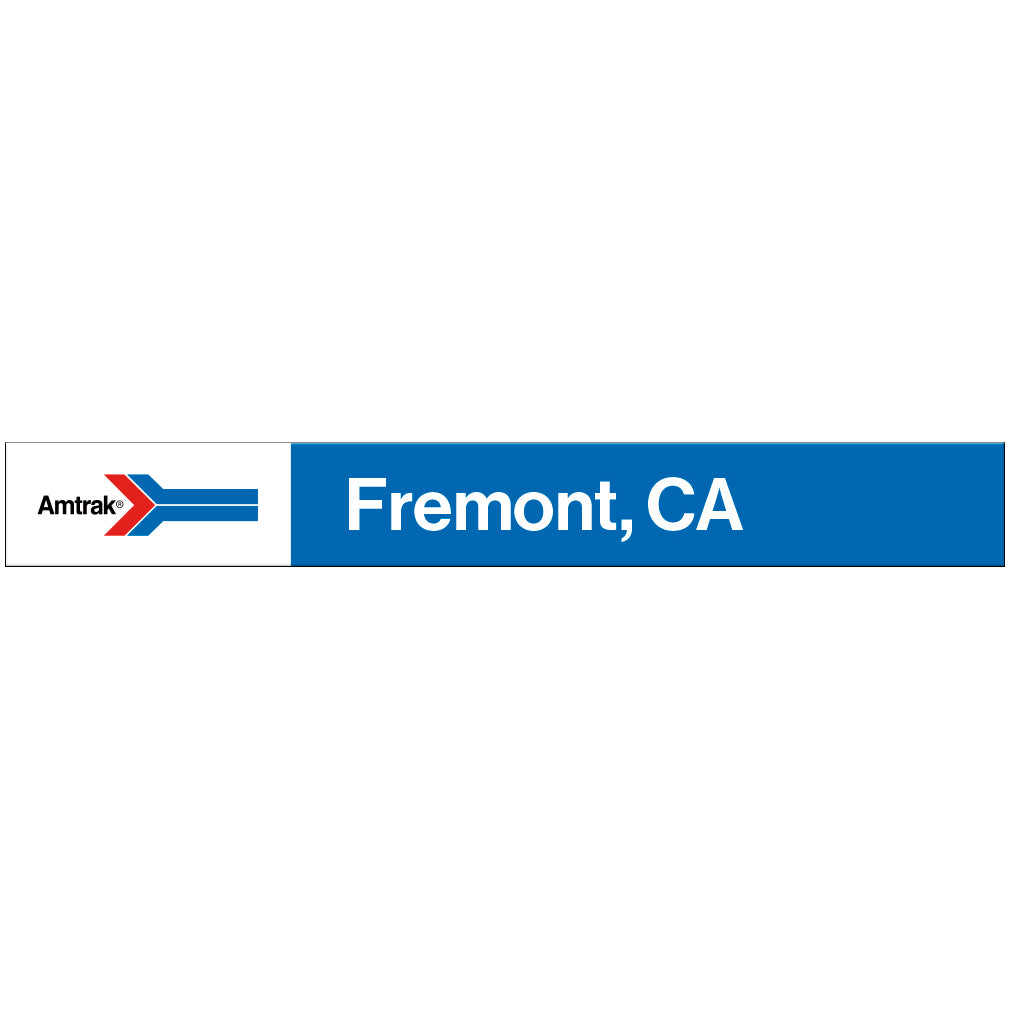Amtrak Retro Fremont, CA Station Sign