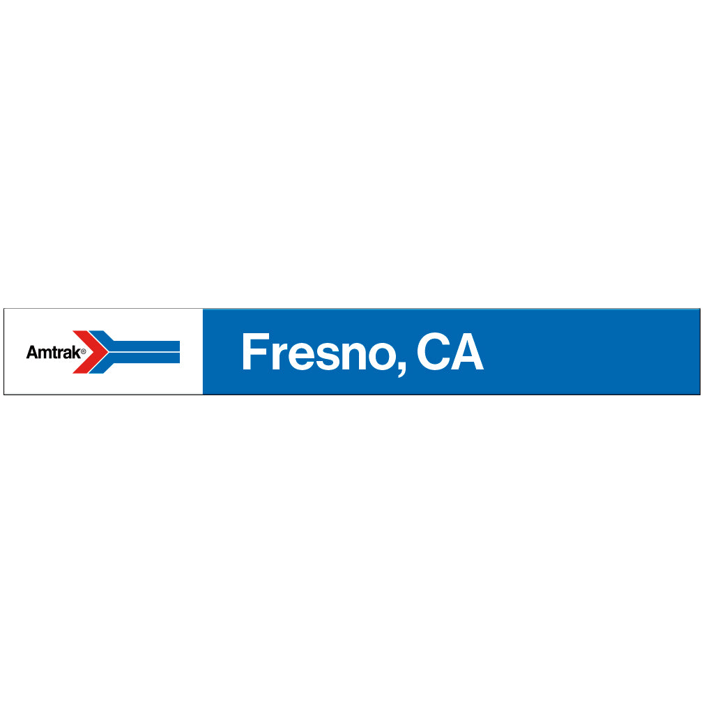 Amtrak Retro Fresno, CA Station Sign