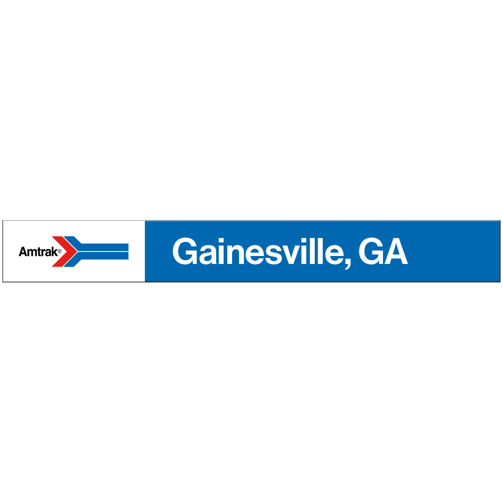 Amtrak Retro Gainesville, GA Station Sign