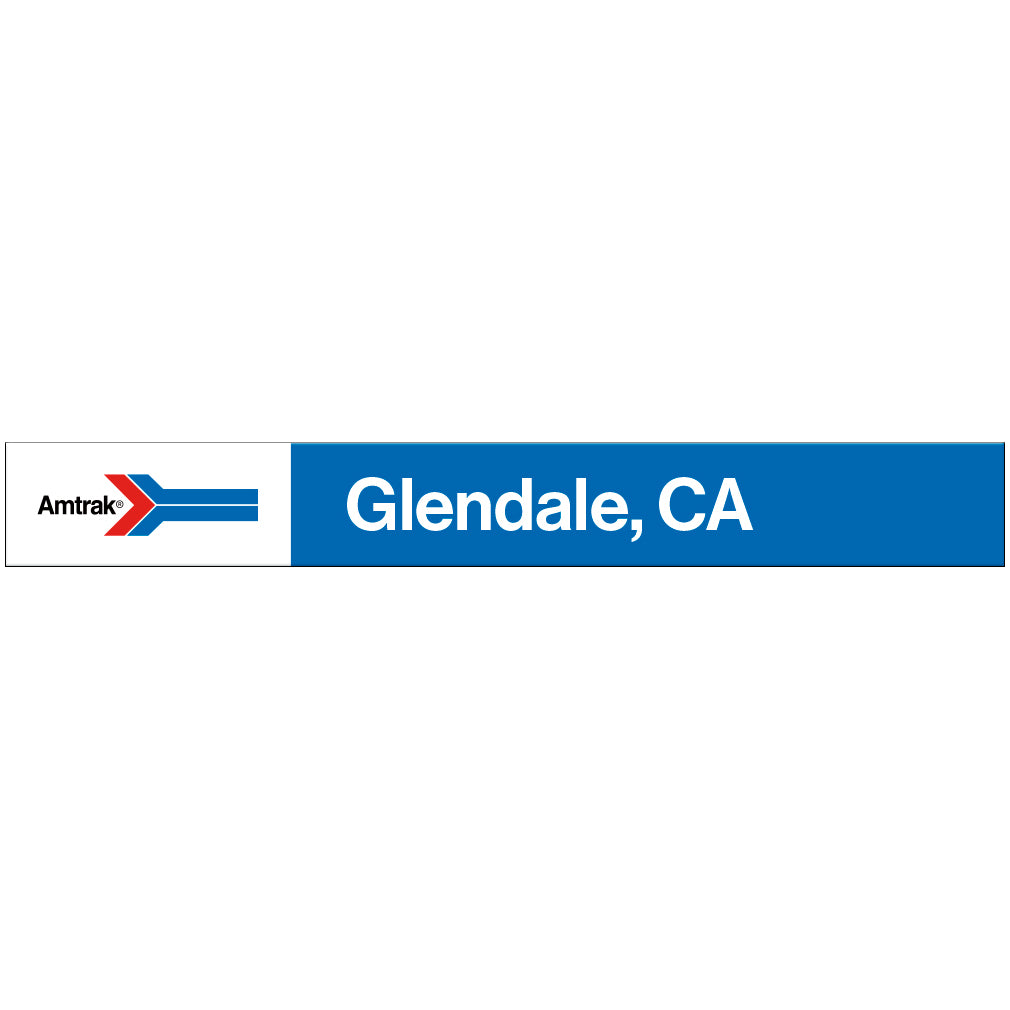 Amtrak Retro Glendale, CA Station Sign