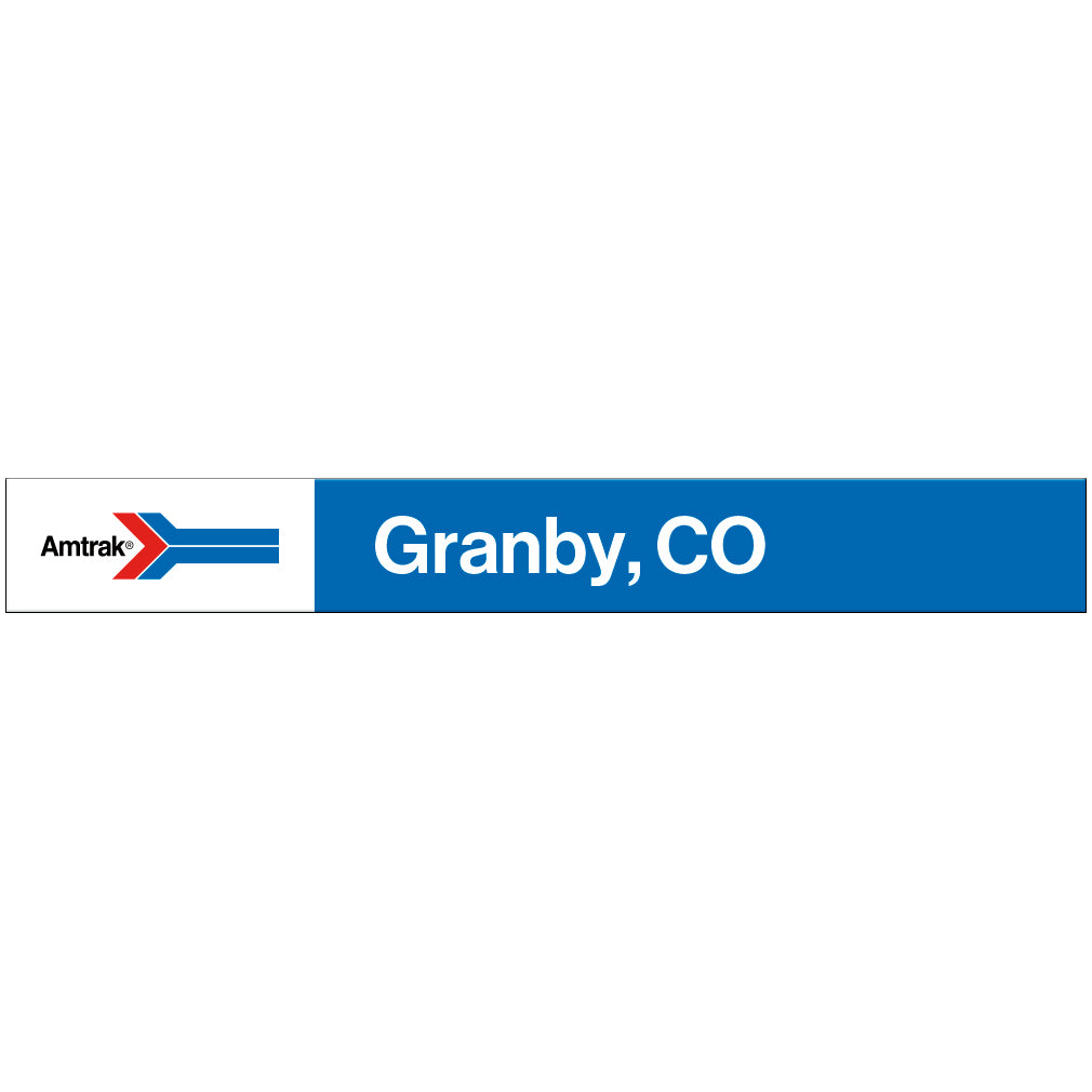 Amtrak Retro Granby, CO Station Sign