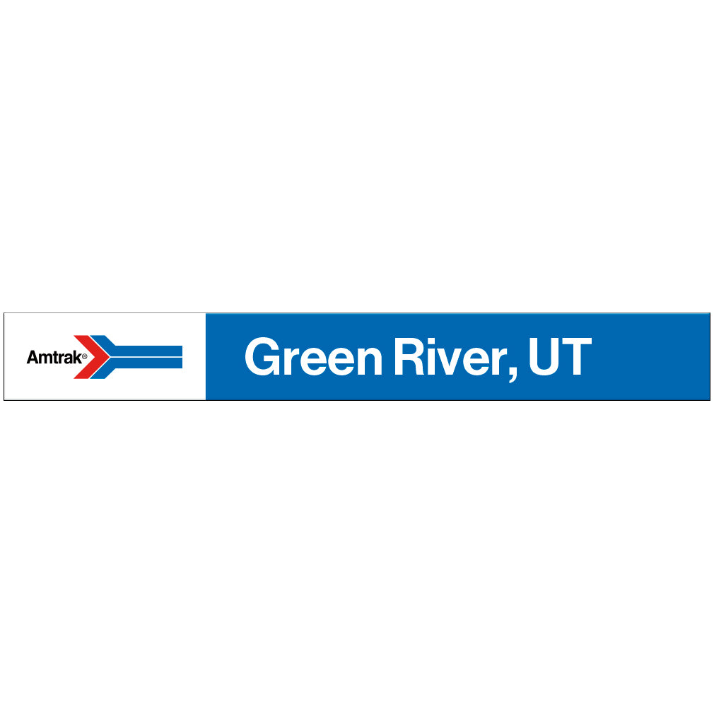 Amtrak Retro Green River, UT Station Sign