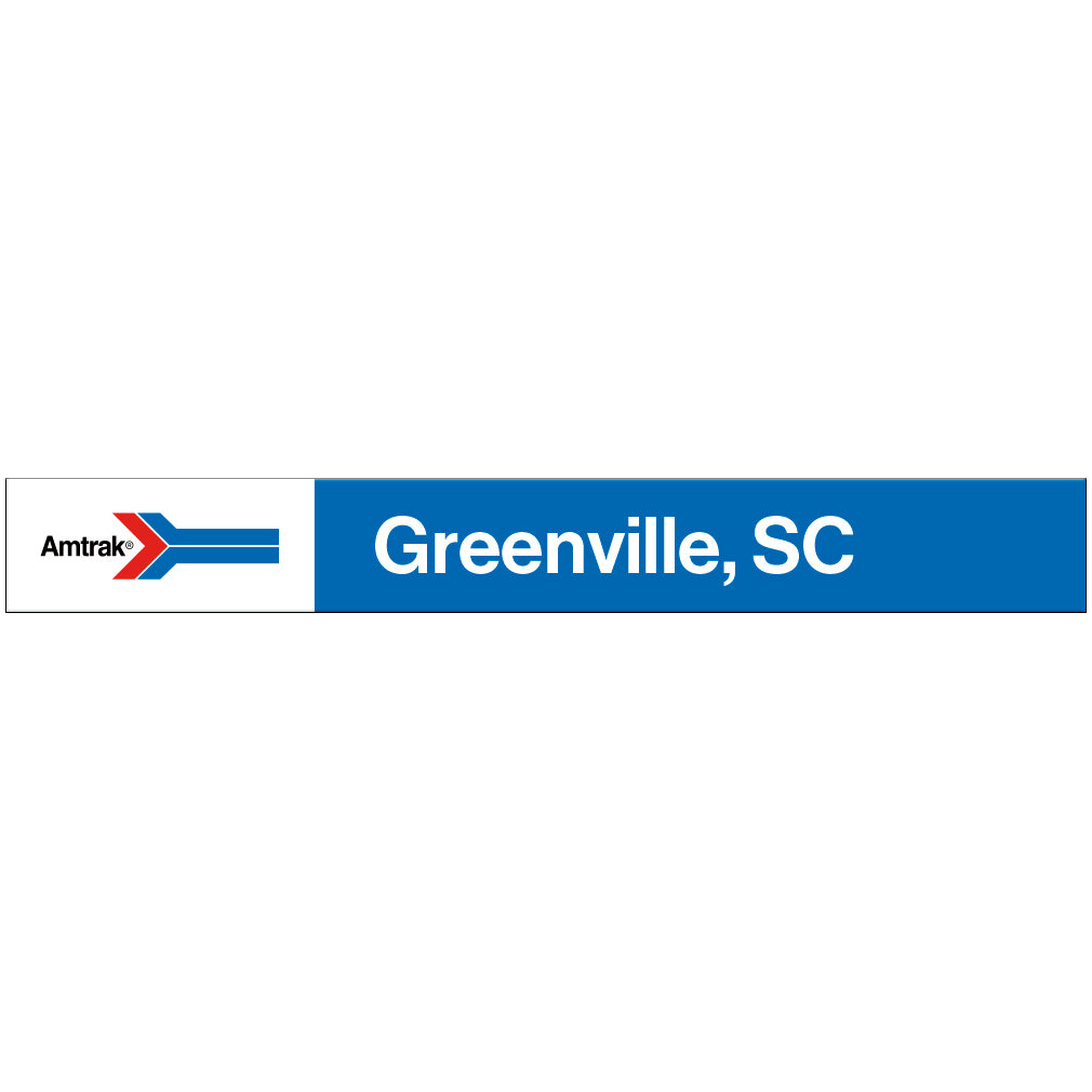 Amtrak Retro Greenville, SC Station Sign